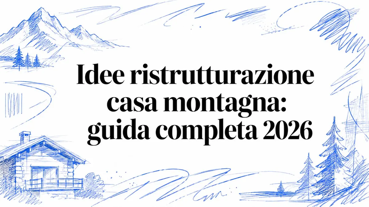 Idee ristrutturazione casa montagna: guida completa 2026