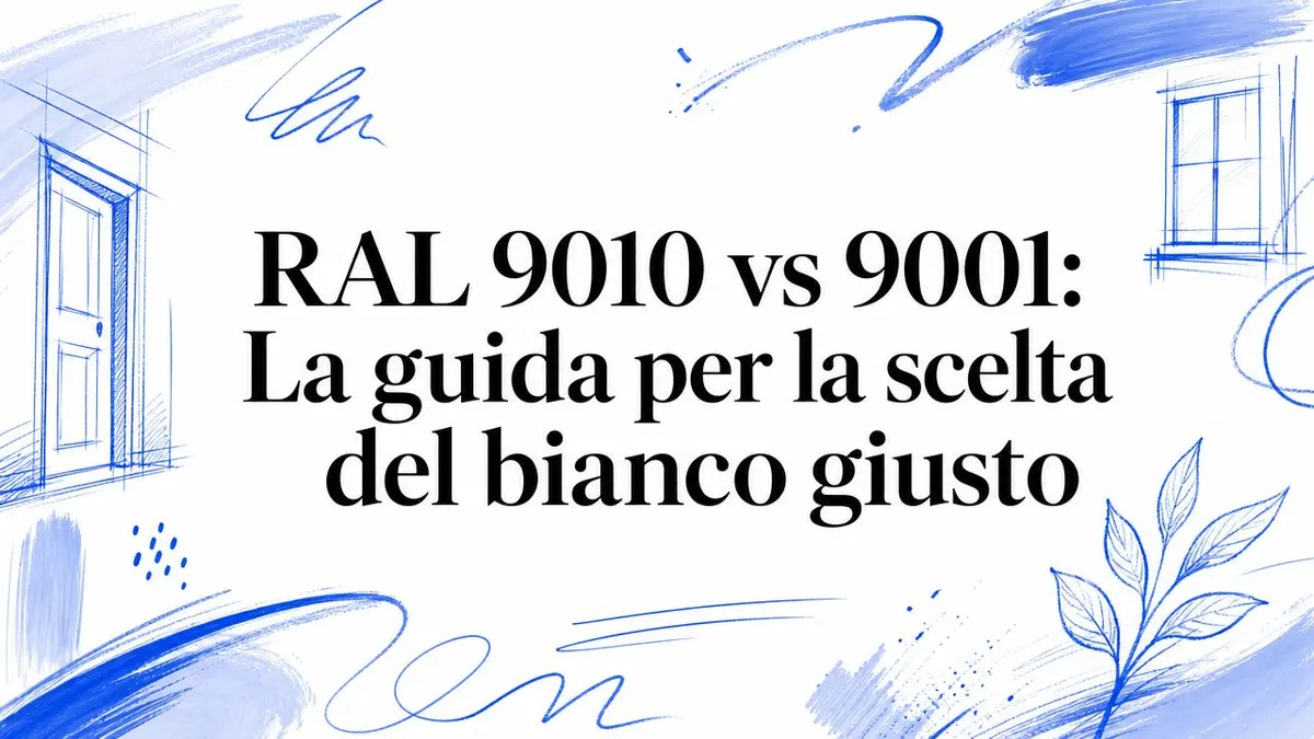 RAL 9010 vs 9001: La guida per la scelta del bianco giusto