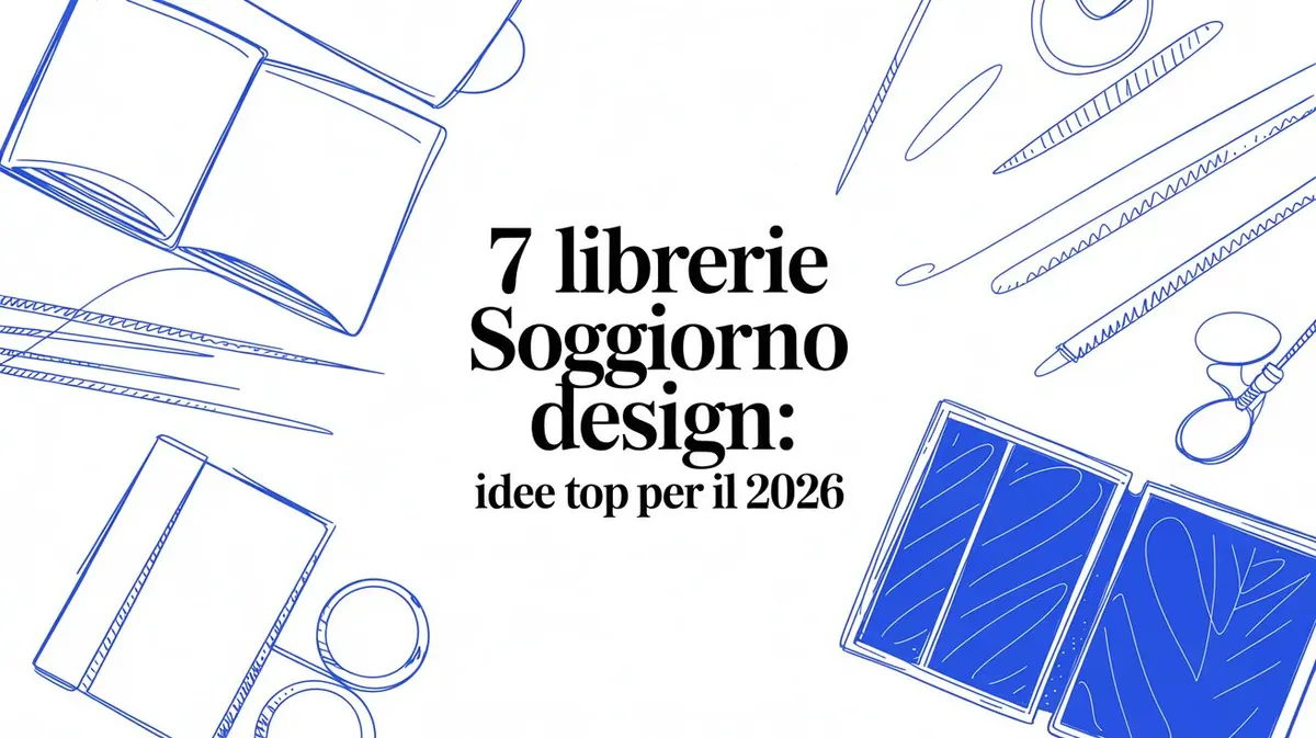 7 Librerie Soggiorno Design: Idee Top per il 2026
