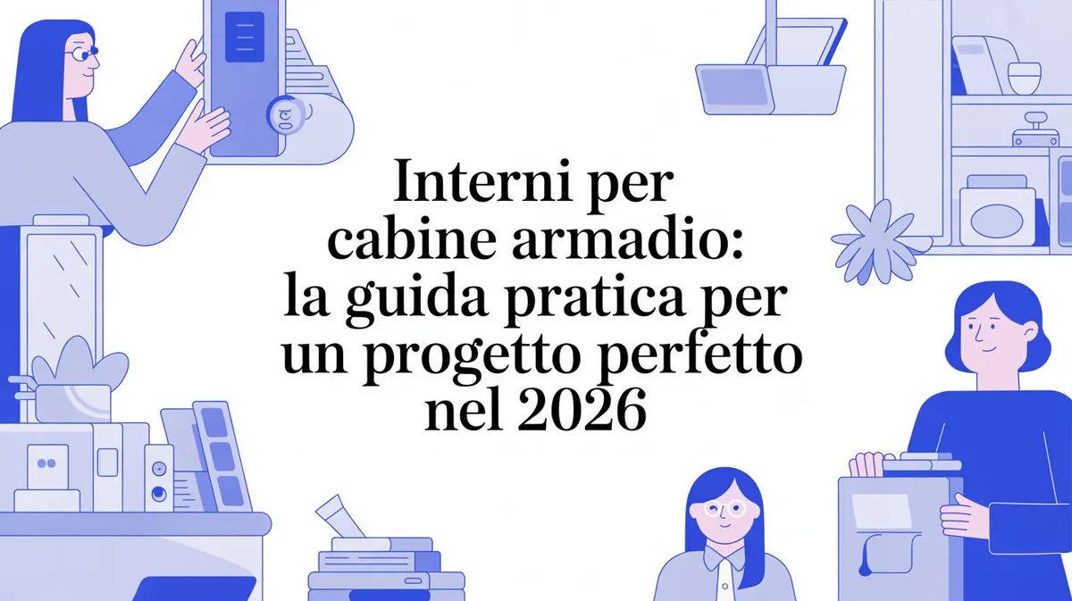Interni per cabine armadio: la guida pratica per un progetto perfetto nel 2026