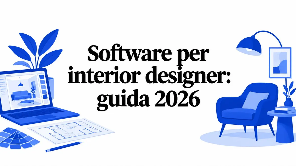 Software per interior designer: guida 2026