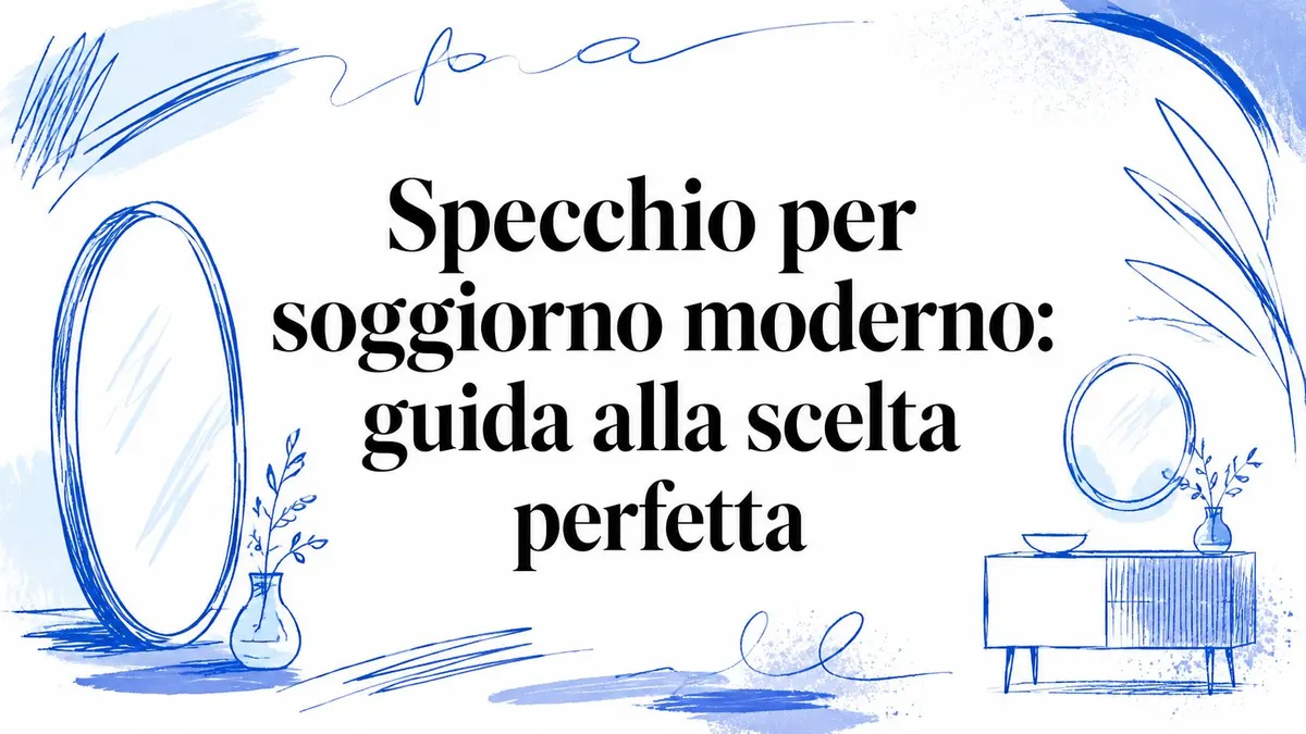 Specchio per soggiorno moderno: guida alla scelta perfetta
