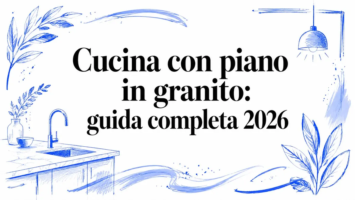 Cucina con piano in granito: guida completa 2026