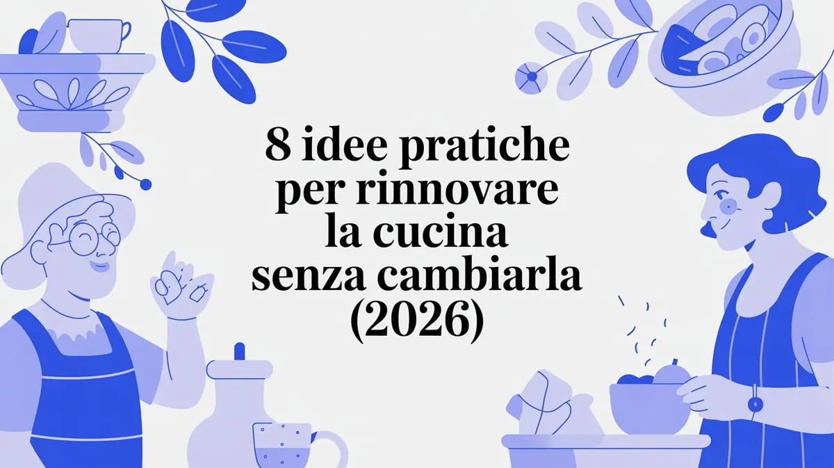 8 idee pratiche per rinnovare la cucina senza cambiarla (2026)