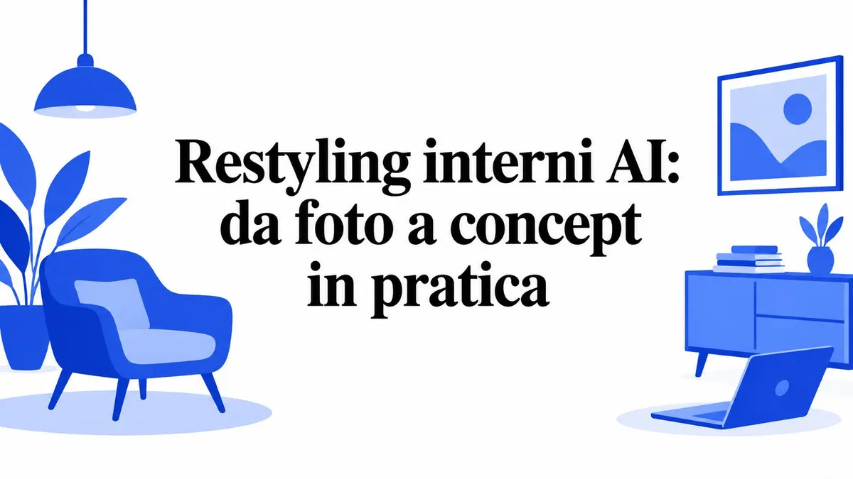 Restyling interni AI: da foto a concept in pratica