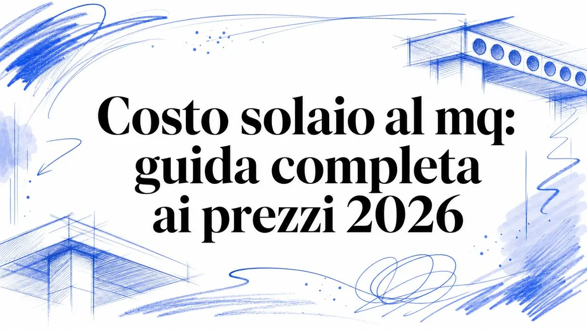 Costo solaio al mq: guida completa ai prezzi 2026