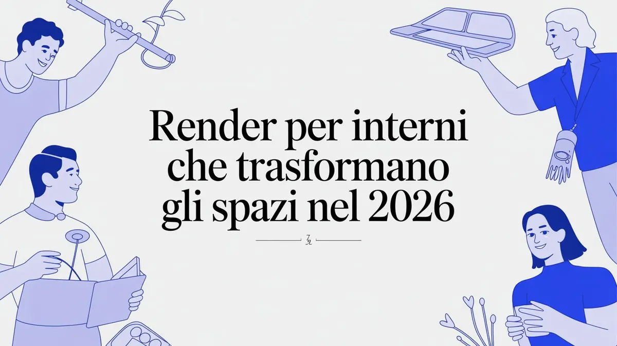 Render per interni che trasformano gli spazi nel 2026