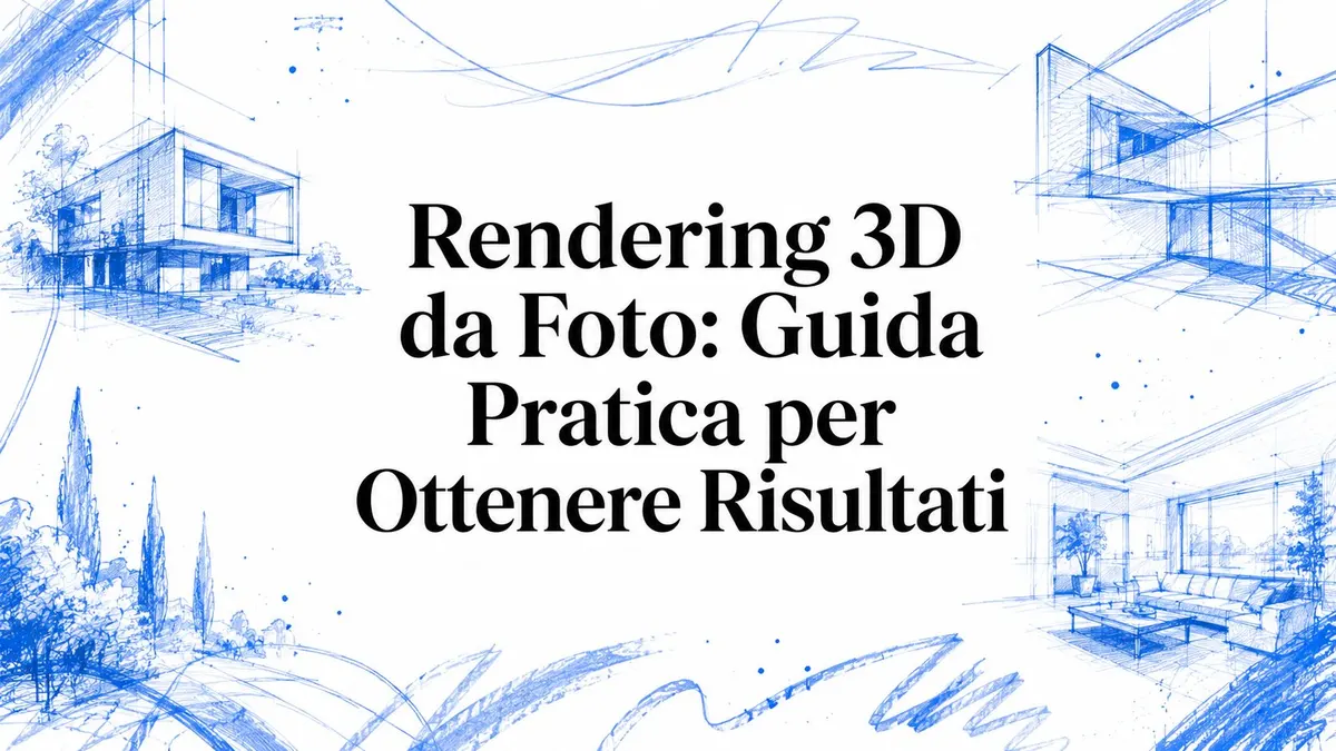 Rendering 3D da Foto: Guida Pratica per Ottenere Risultati