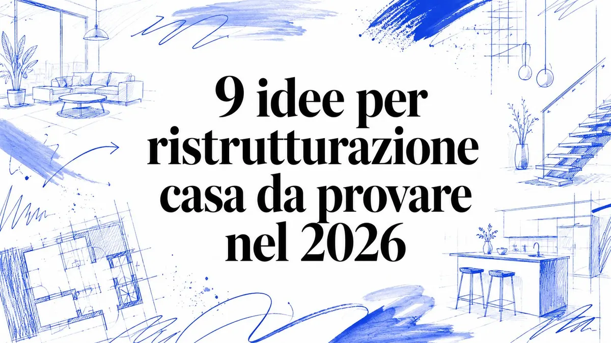 9 idee per ristrutturazione casa da provare nel 2026
