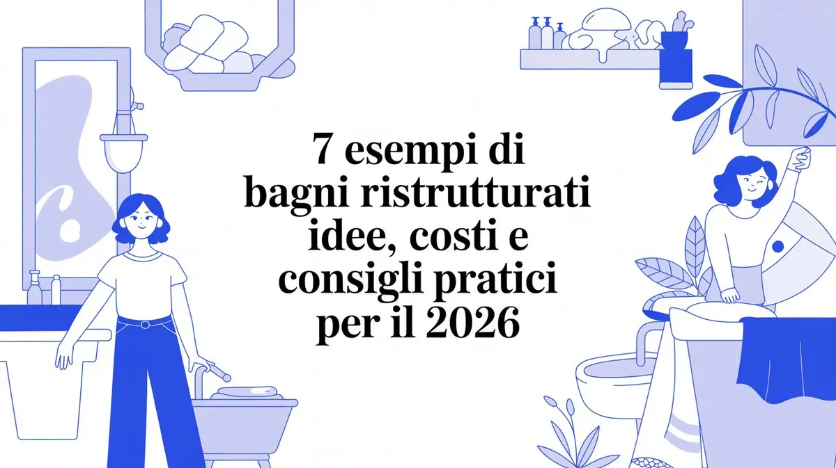 7 esempi di bagni ristrutturati: idee, costi e consigli pratici per il 2026