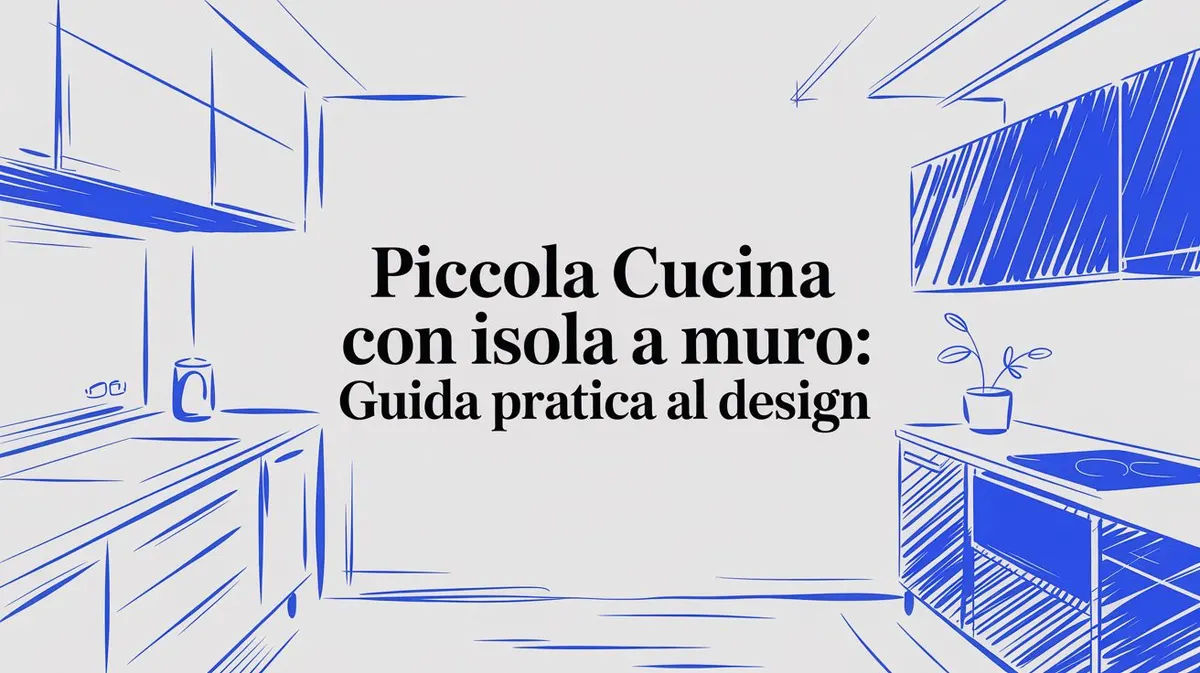 Piccola cucina con isola a muro: Guida pratica al design