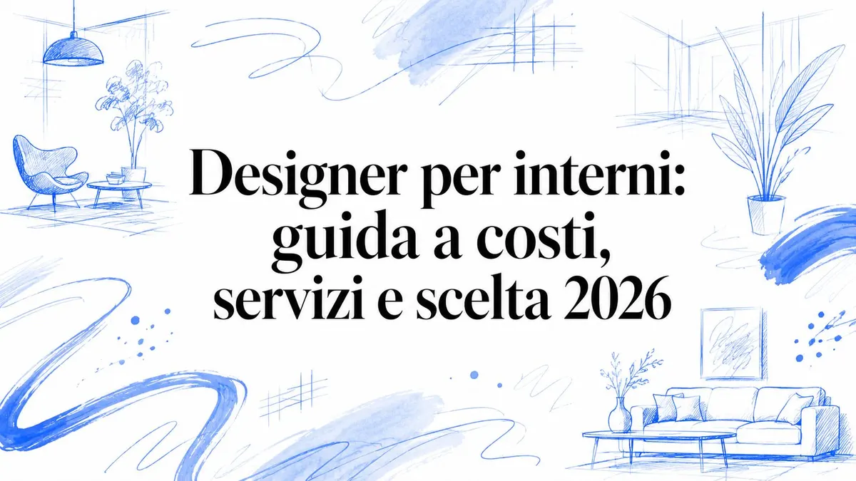 Designer per interni: guida a costi, servizi e scelta 2026