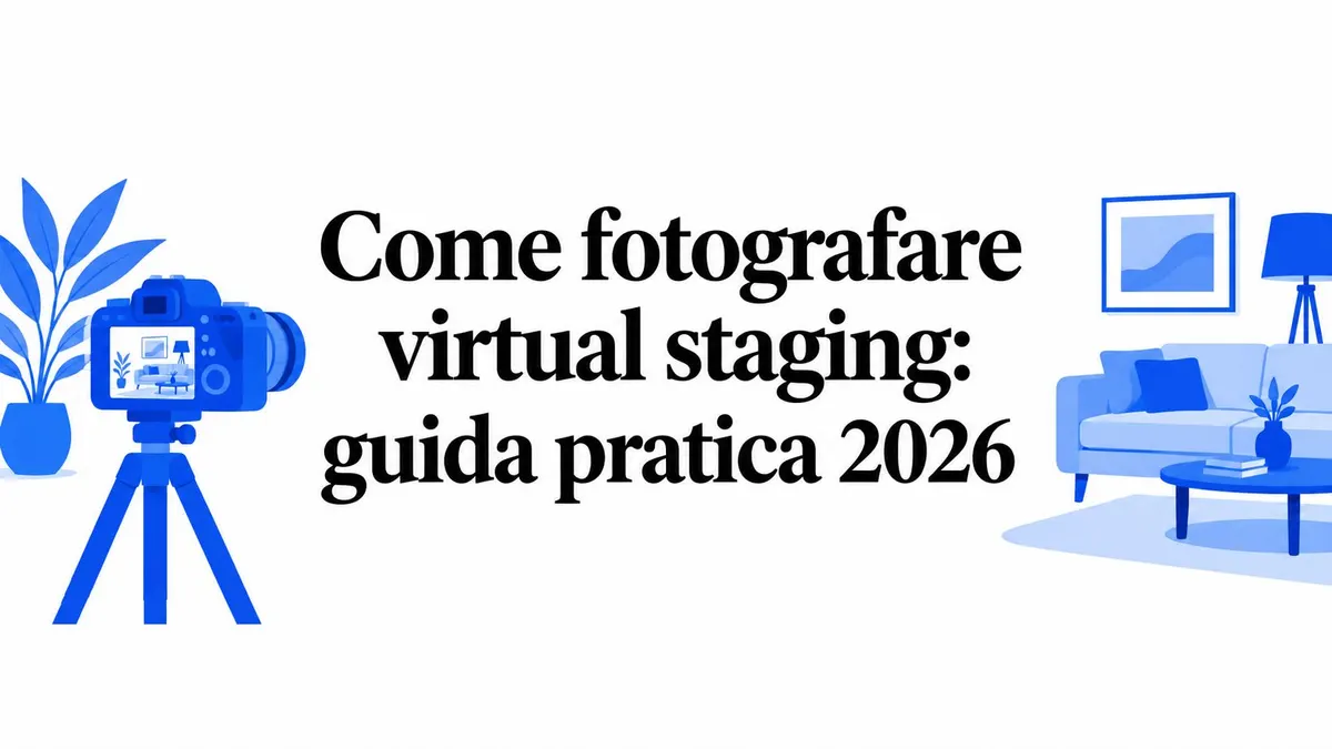 Come fotografare virtual staging: guida pratica 2026