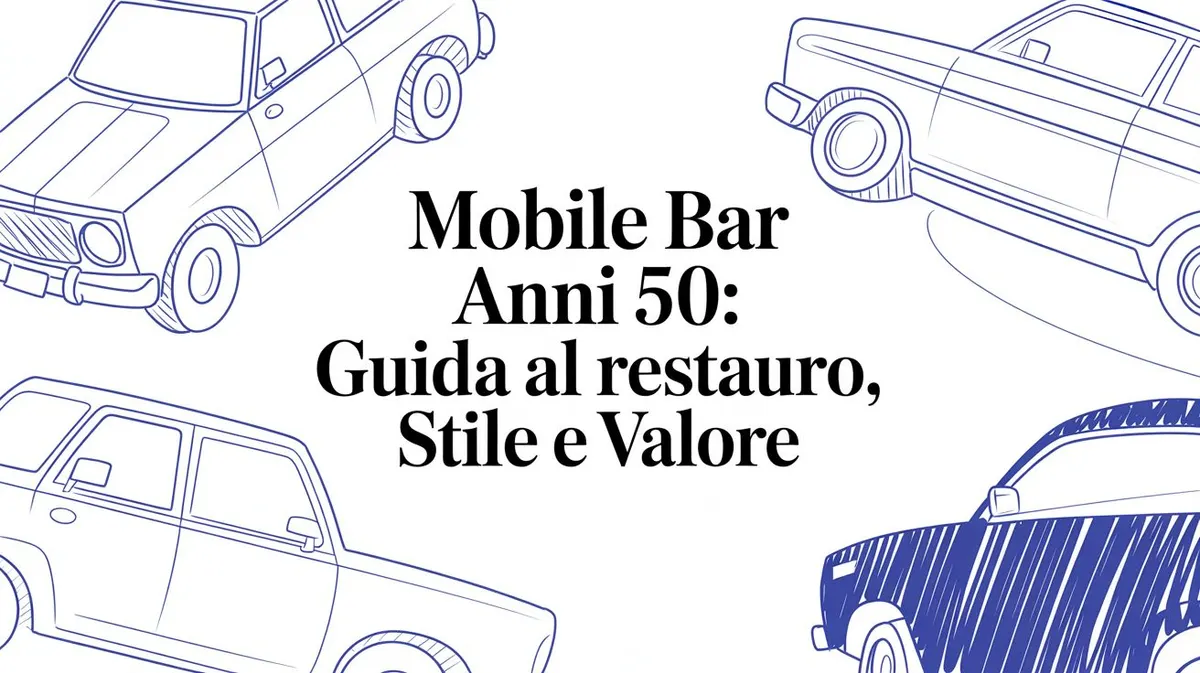 Mobile bar anni 50: Guida al Restauro, Stile e Valore