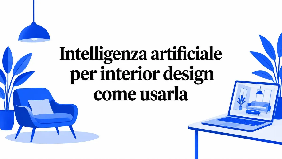 Intelligenza artificiale per interior design come usarla