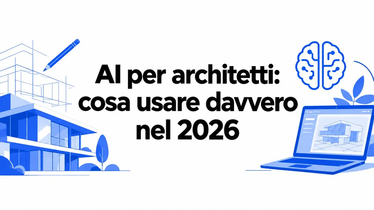AI per architetti: cosa usare davvero nel 2026
