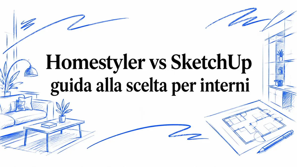 Homestyler vs SketchUp guida alla scelta per interni