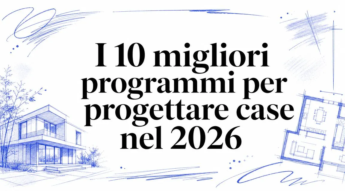 I 10 migliori programmi per progettare case nel 2026