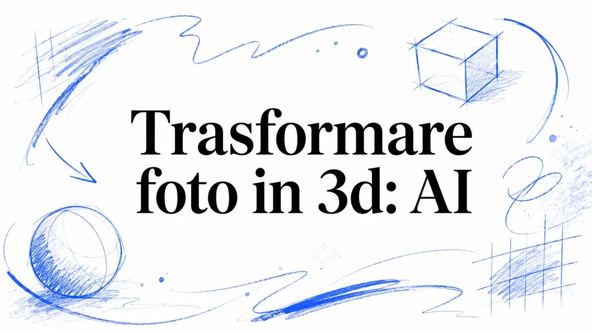 Trasformare foto in 3d: AI