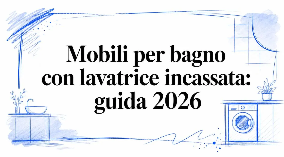 Mobili per bagno con lavatrice incassata: guida 2026
