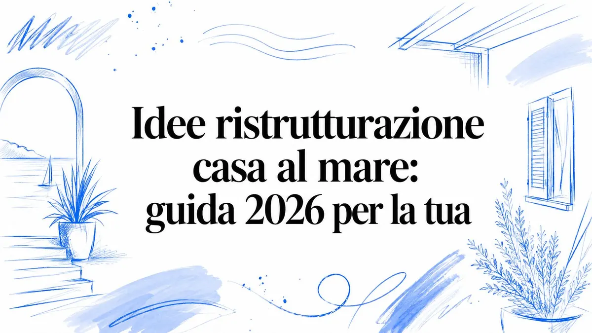 Idee ristrutturazione casa al mare: guida 2026 per la tua