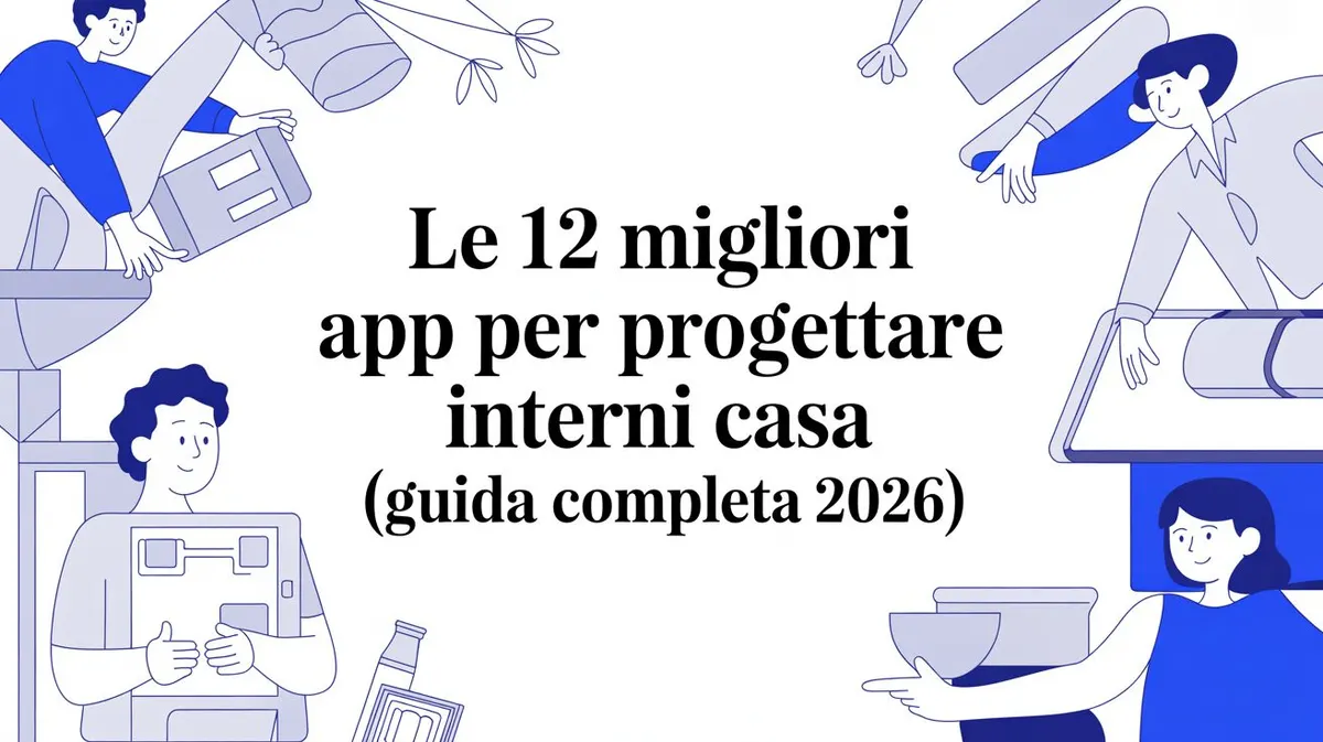 Le 12 migliori app per progettare interni casa (Guida completa 2026)
