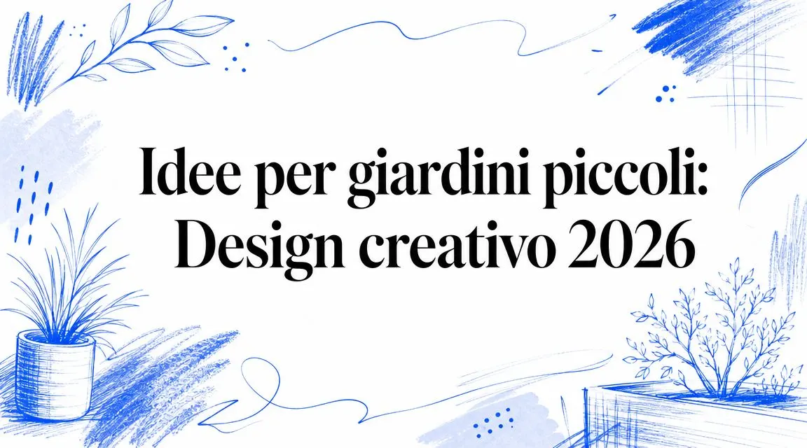 Idee per giardini piccoli: Design creativo 2026