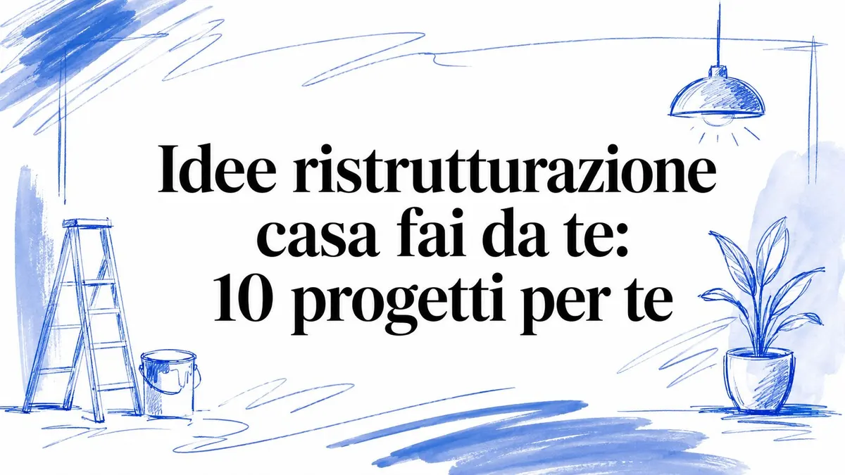 Idee ristrutturazione casa fai da te: 10 progetti per te