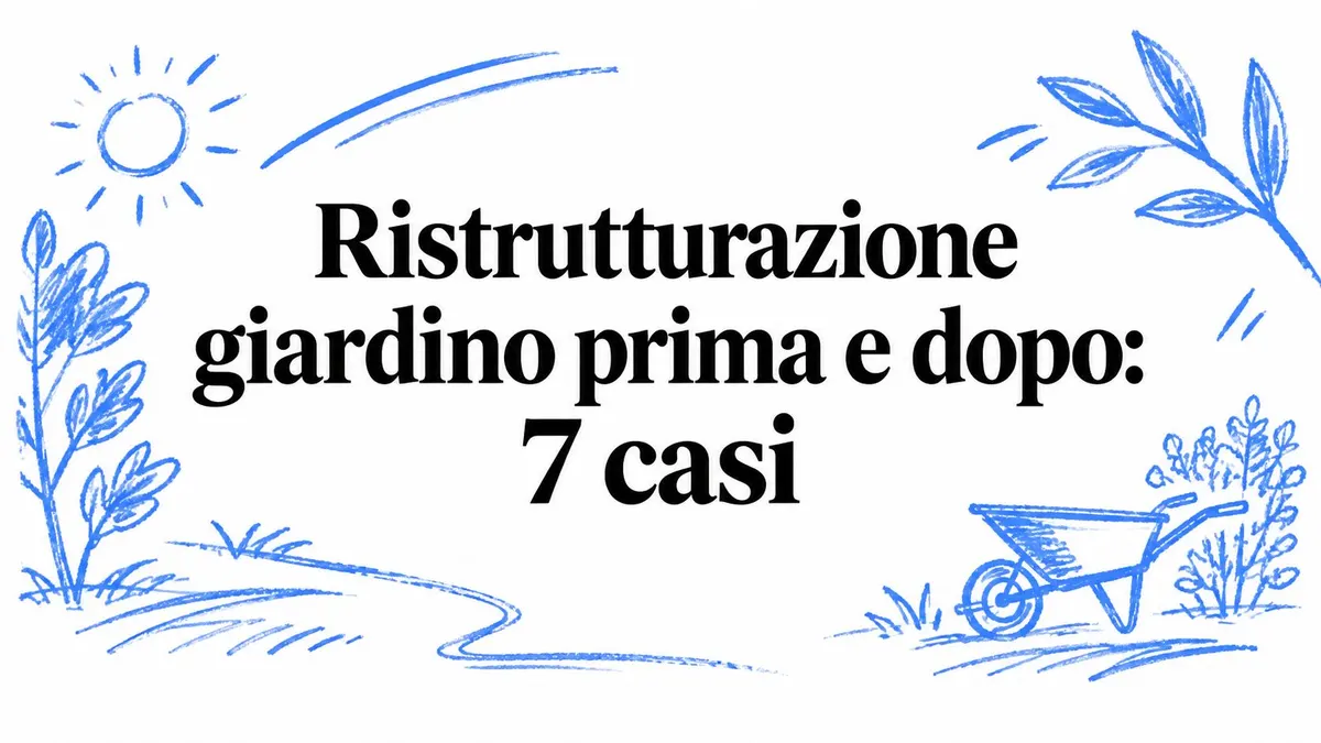 Ristrutturazione giardino prima e dopo: 7 casi