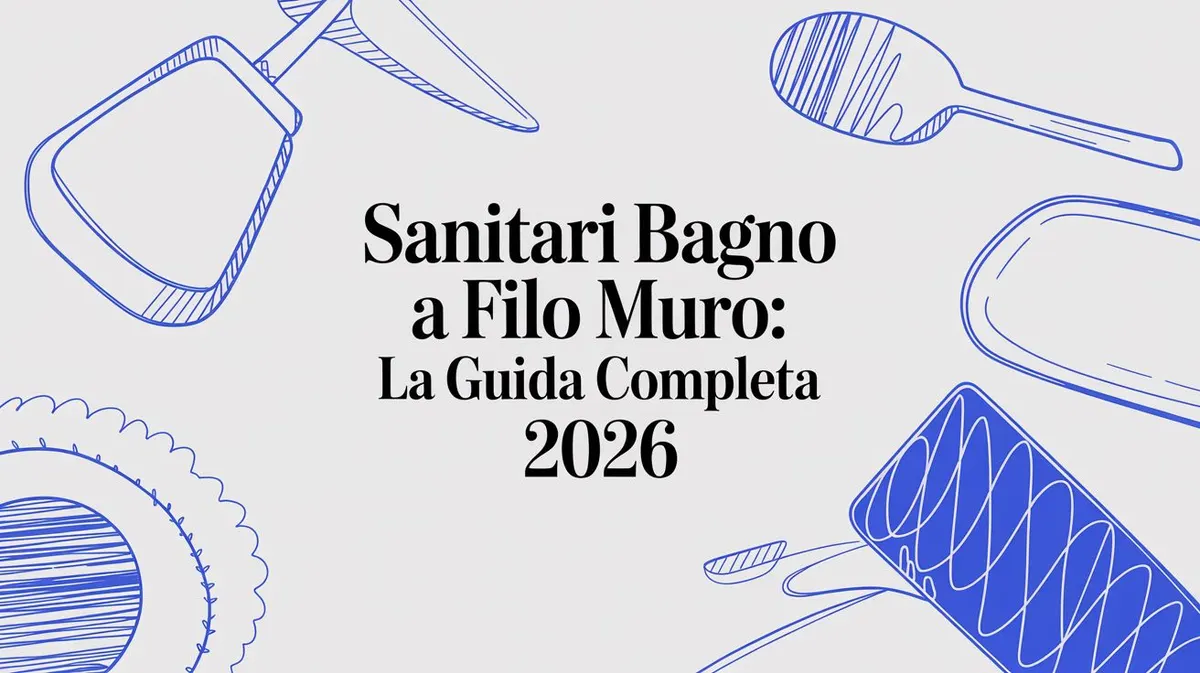 Sanitari bagno a filo muro: La guida completa 2026