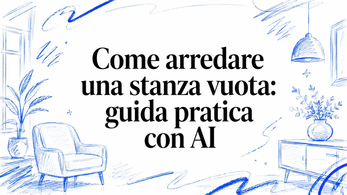 Come arredare una stanza vuota: guida pratica con AI