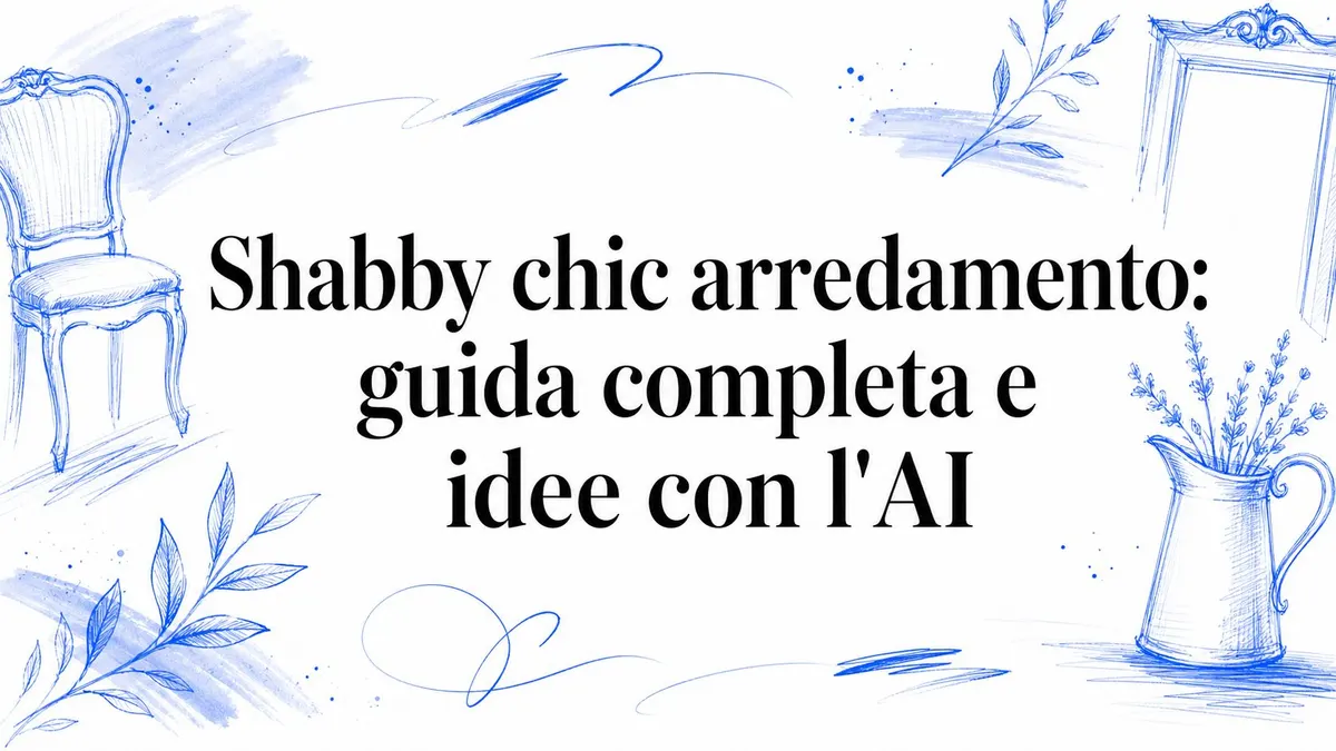 Shabby chic arredamento: guida completa e idee con l'AI