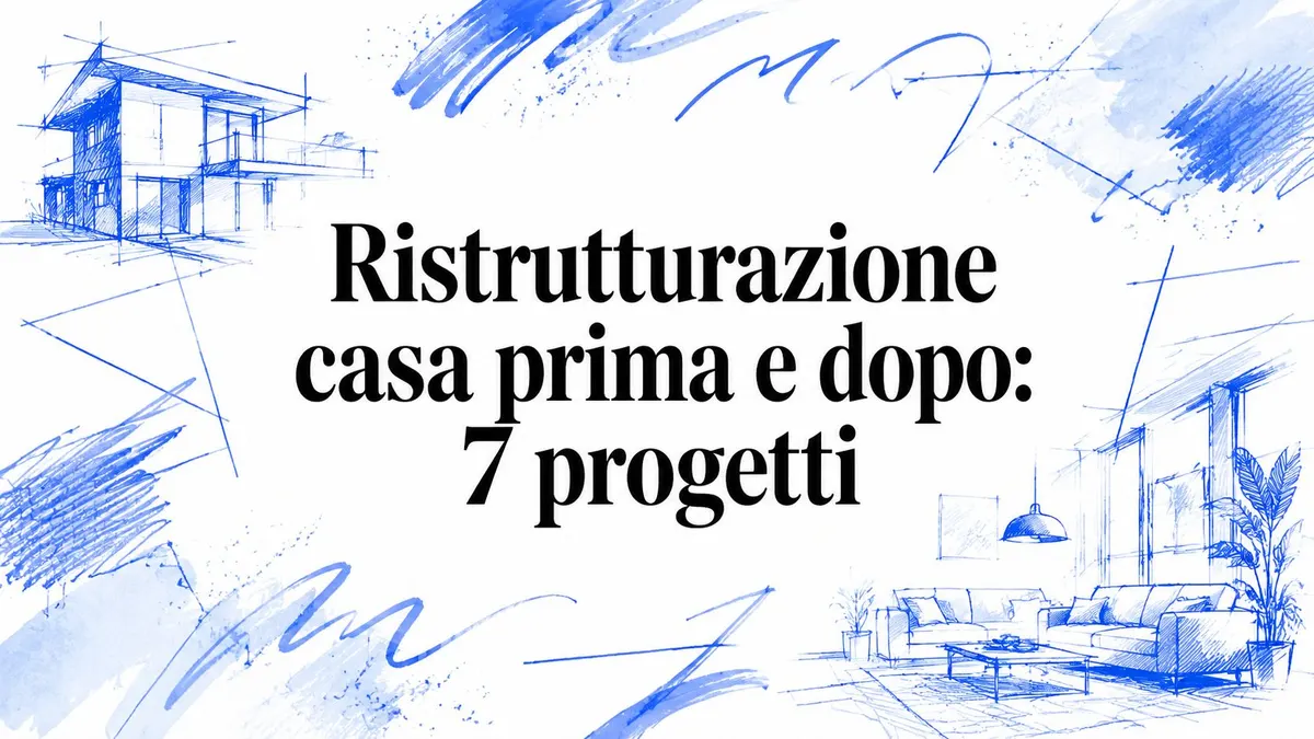 Ristrutturazione casa prima e dopo: 7 progetti