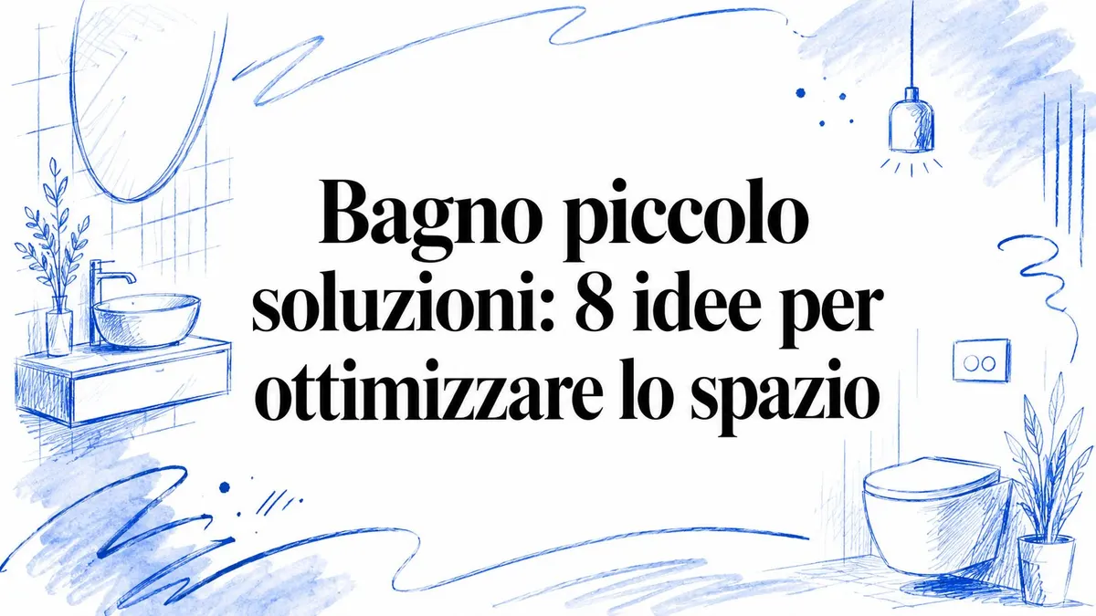 Bagno piccolo soluzioni: 8 idee per ottimizzare lo spazio