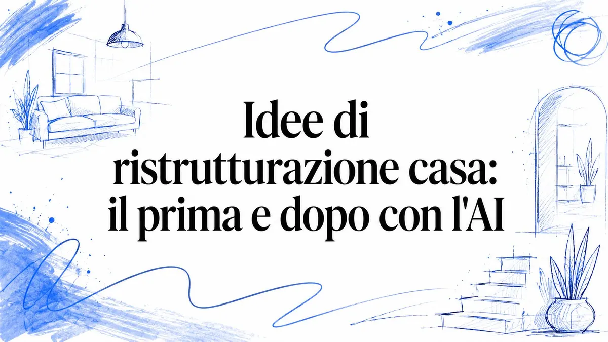 Idee di ristrutturazione casa: il prima e dopo con l'AI