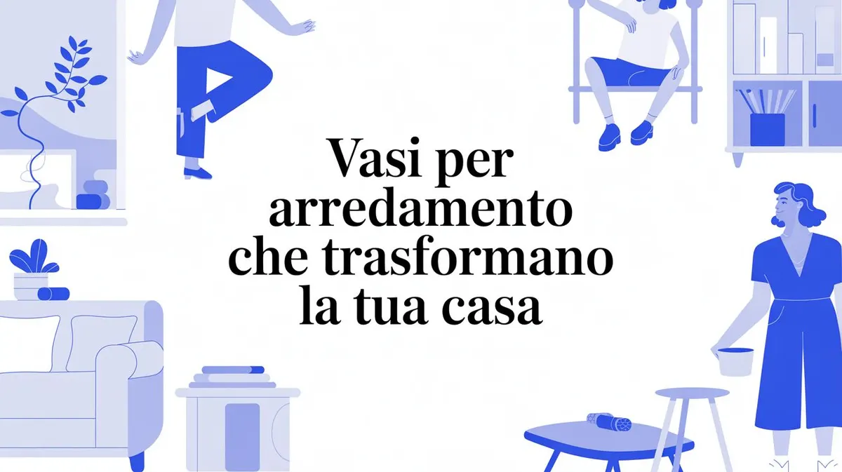 Vasi per arredamento che trasformano la tua casa: la guida pratica