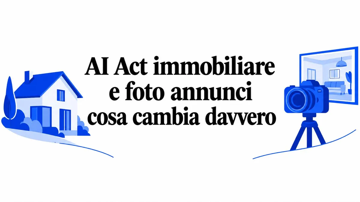 AI Act immobiliare e foto annunci cosa cambia davvero