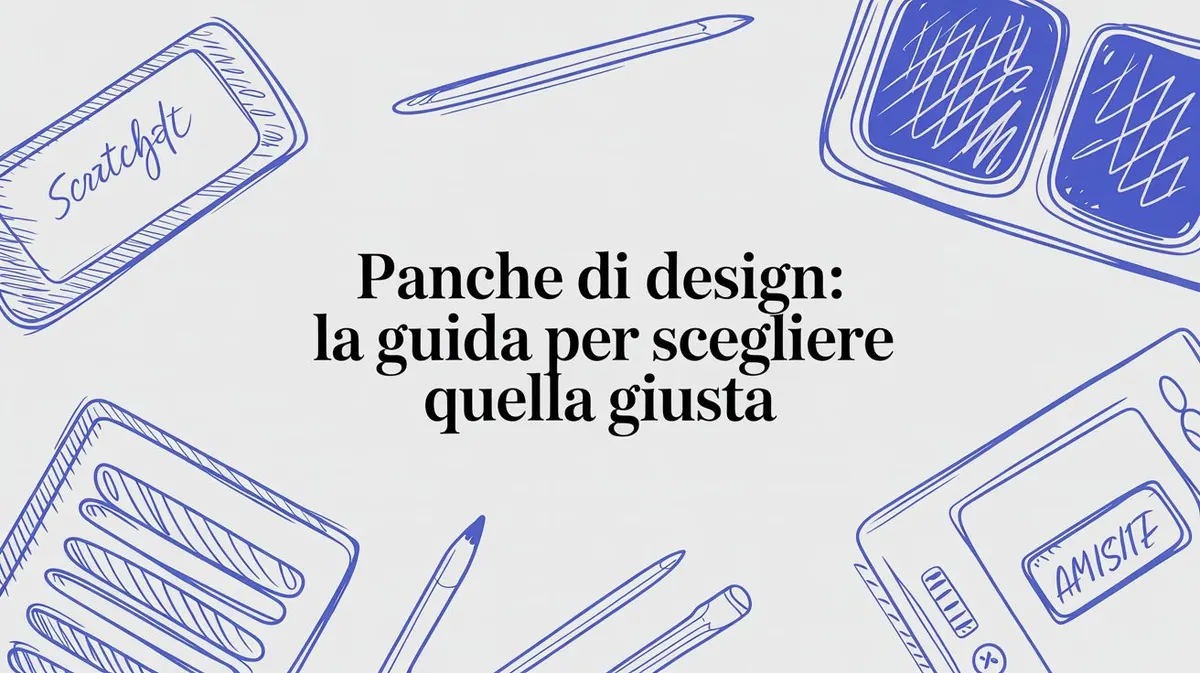 Panche di design: la guida per scegliere quella giusta