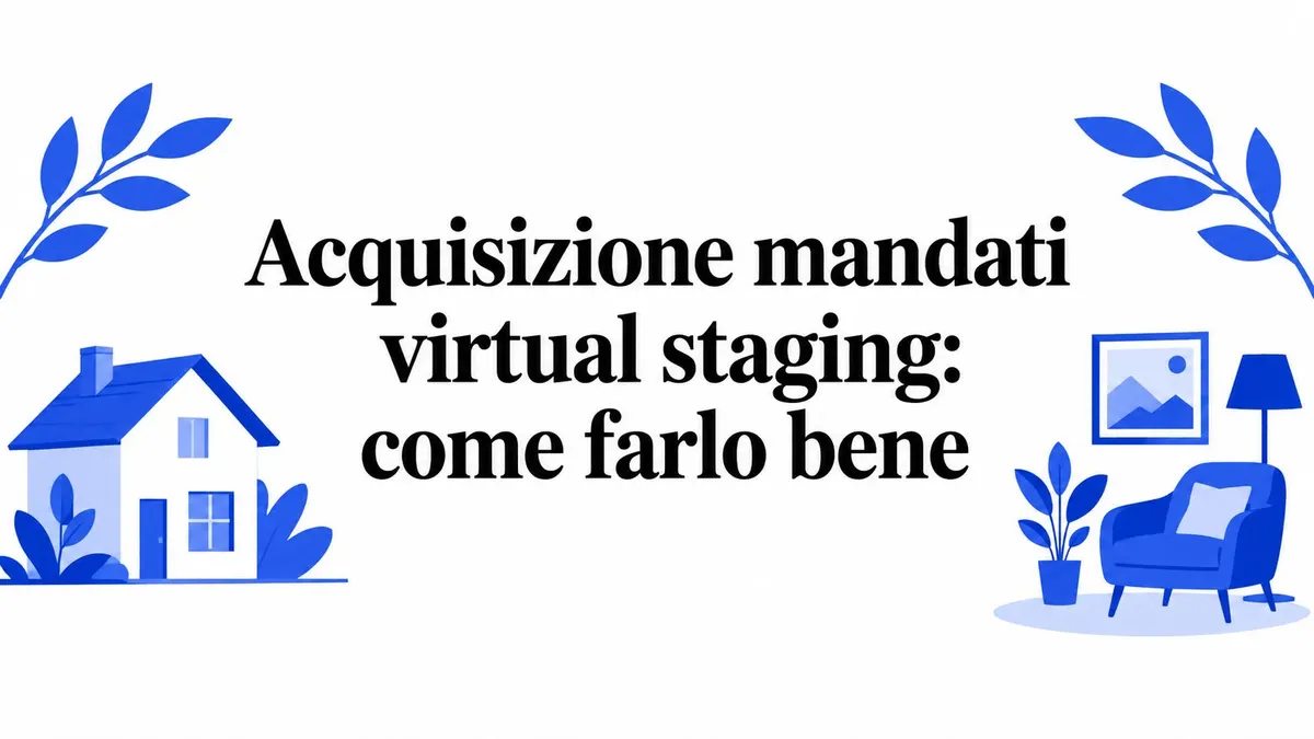 Acquisizione mandati virtual staging: come farlo bene