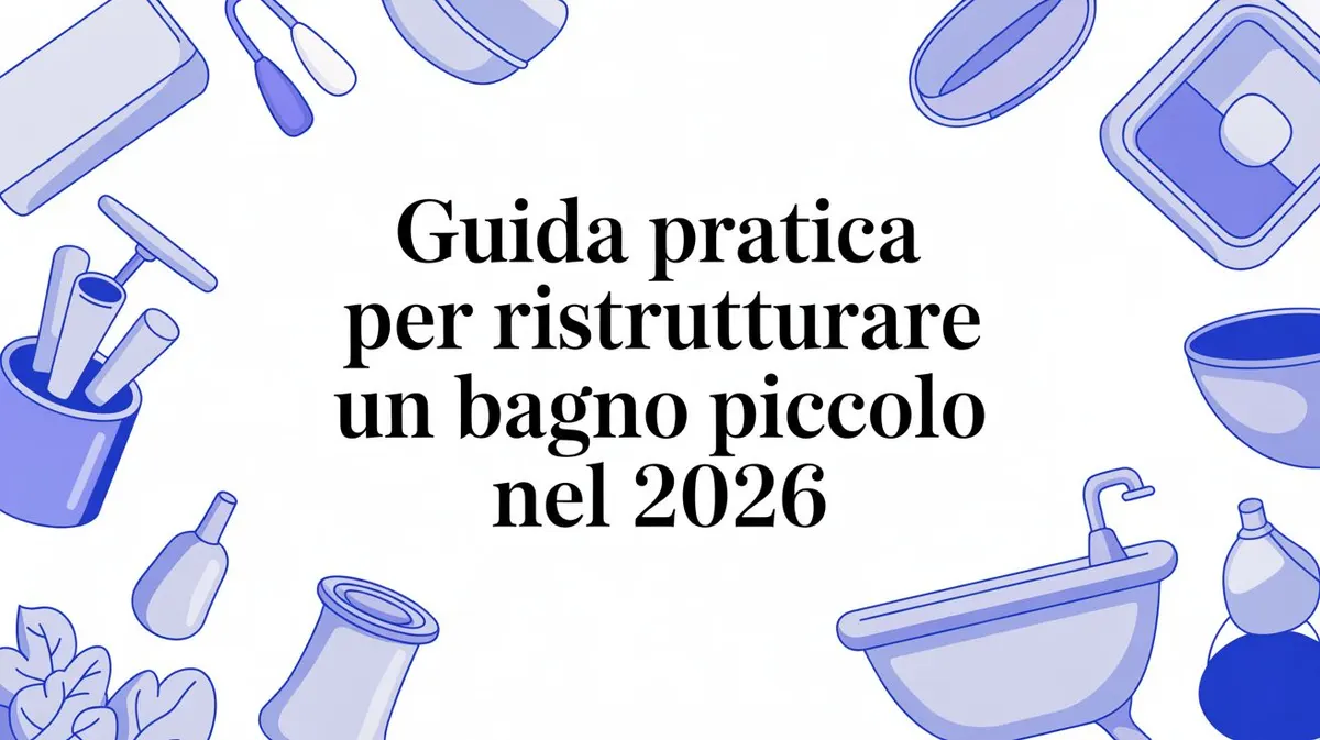 Guida pratica per ristrutturare un bagno piccolo nel 2026