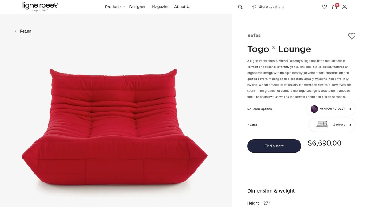 Ligne Roset – Togo