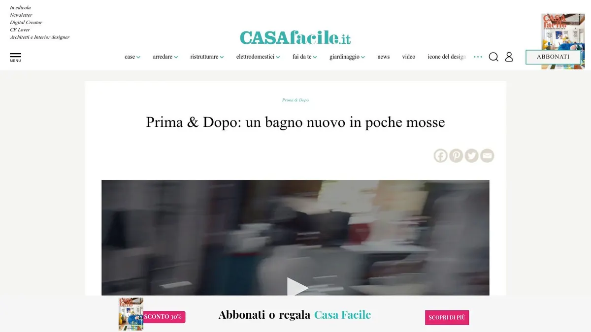 CasaFacile – Prima & Dopo bagno + guida ristrutturazione