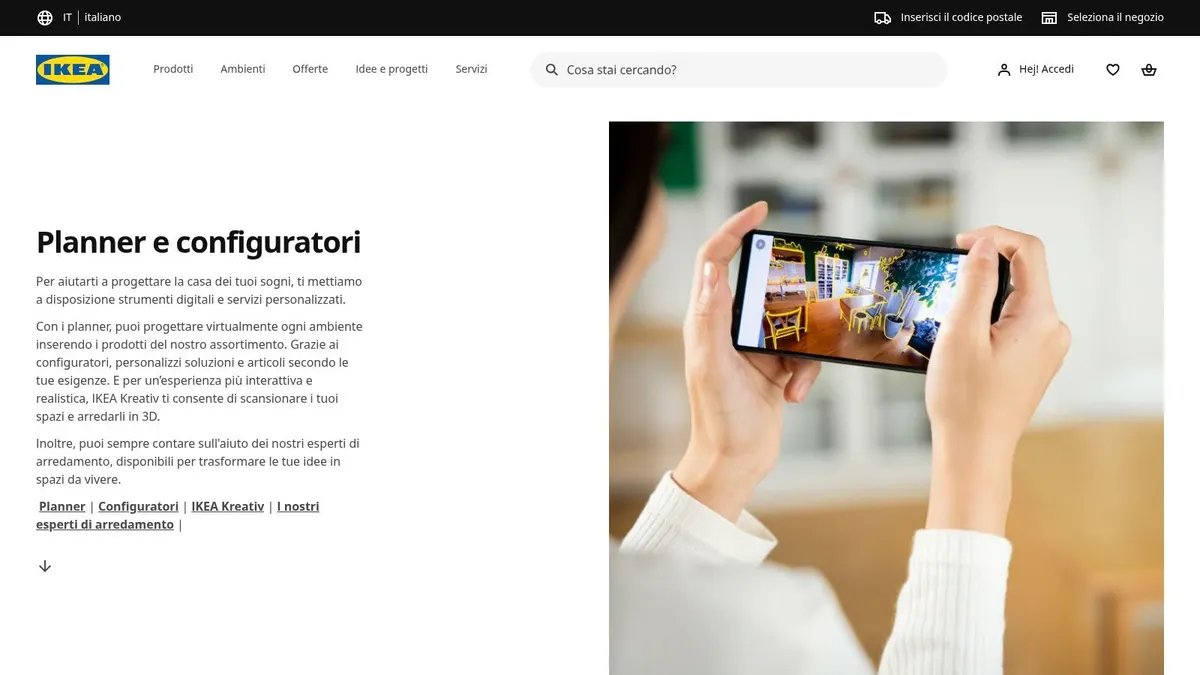IKEA – Planner e Configuratori 3D (Italia)